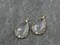 *2* 30x19mm 18k Gold Plated Brass Faceted Clear Glass Teardrop Pendants